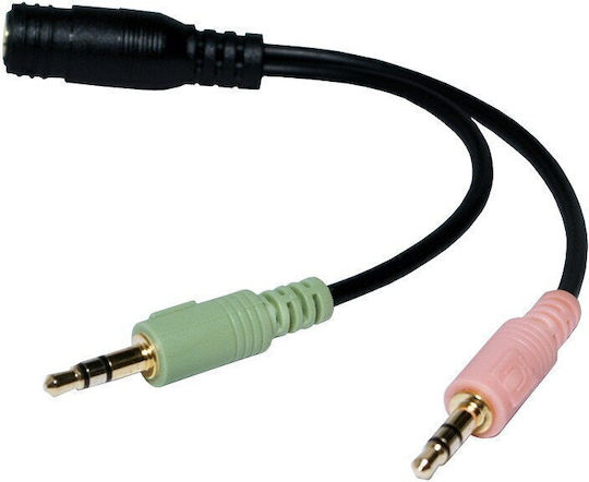 LogiLink CA0020 Μετατροπέας 3.5mm 2x male σε 3.5mm female 1τμχ