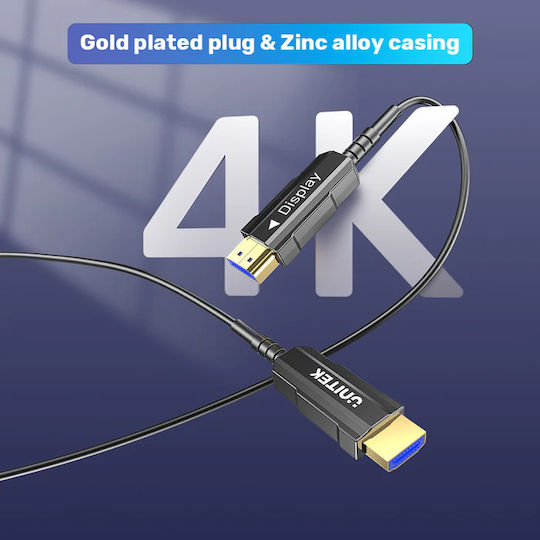 Unitek HDMI 2.0 Premium High Speed 4K 60Hz HDR Cable HDMI male - HDMI male 30m Μαύρο