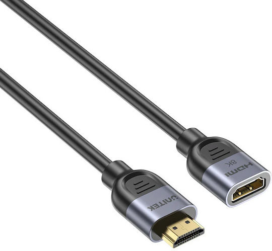 Unitek HDMI 2.1 Ultra High Speed 48Gbps 4K 120Hz HDR VRR Cable HDMI male - HDMI female 3m Μαύρο