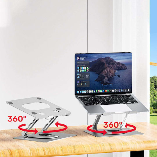 Unitek OT180SL01 Βάση Στήριξης για Laptop έως 16" Ασημί