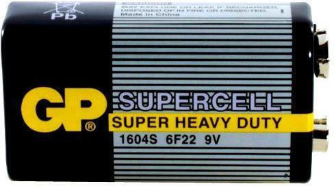 GP Batteries Supercell Μπαταρία Zinc 9V 1τμχ