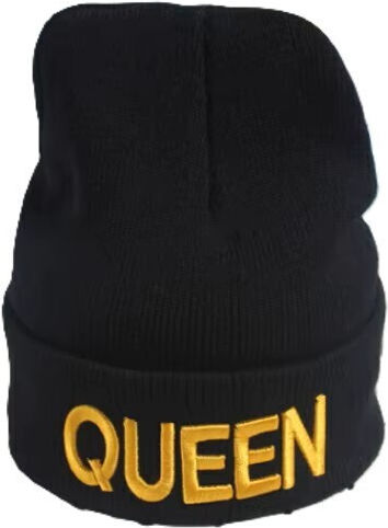 Beanie Unisex Beanie Knitted in Black color