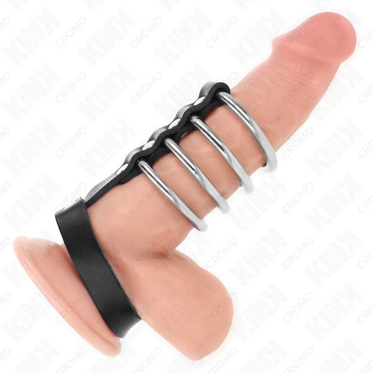 Kink Δαχτυλίδι Πέους Μεταλλικό Μαύρο