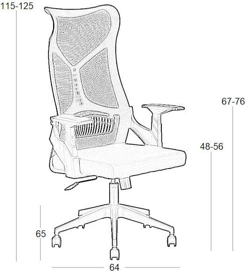 Zita Plus A9920 Exekutive Bürostuhl Schwarz