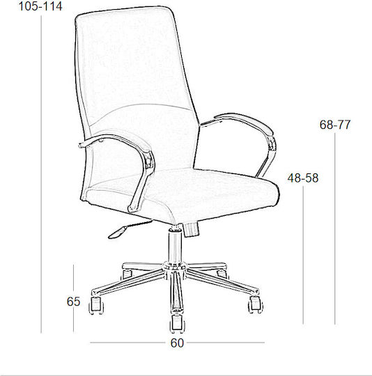 Zita Plus A9930 Scaun De Birou De Director Negru
