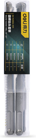 Deli Set of 4 Drills with SDS Plus Shank for Masonry