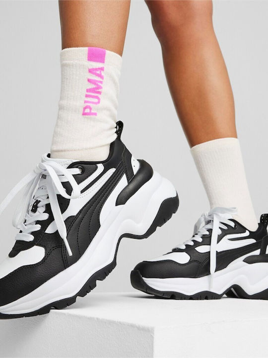 Cilia Wedge Chunky Sneakers White