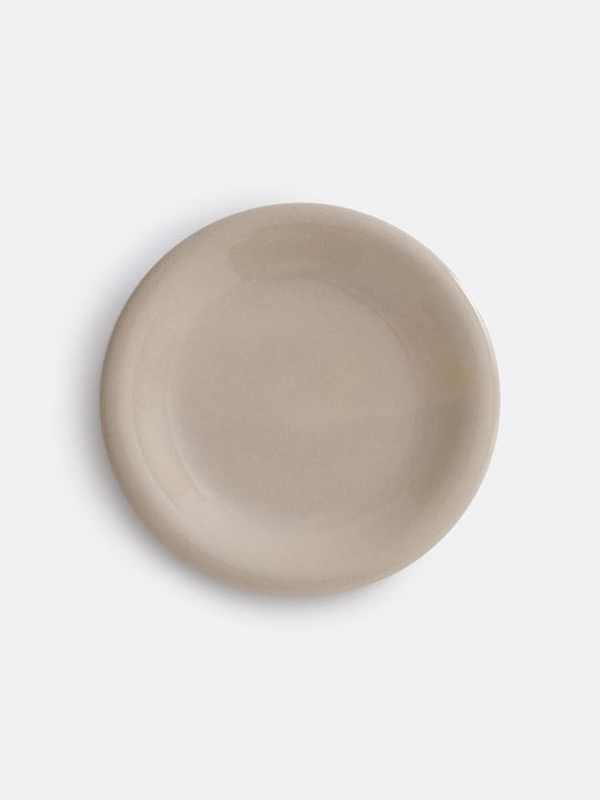 La Redoute Interieurs Πιάτο Ρηχό Κεραμικό Μπεζ με Διάμετρο 27.7cm 4τμχ