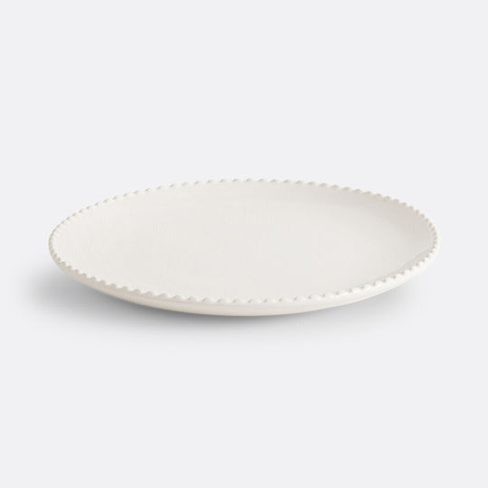 La Redoute Interieurs Πιάτο Ρηχό Κεραμικό Μπεζ με Διάμετρο 26.5cm 4τμχ