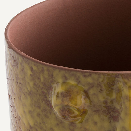 Am.Pm Planter Ceramic Yellow 34x23x21cm.
