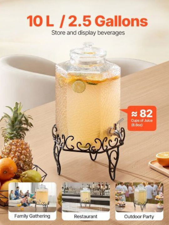 Vevor Dispenser 10lt L40 x W21 x H21 cm