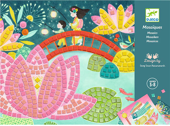 Djeco Mosaic shiny Flowers Glitter for Children 5+ years Years