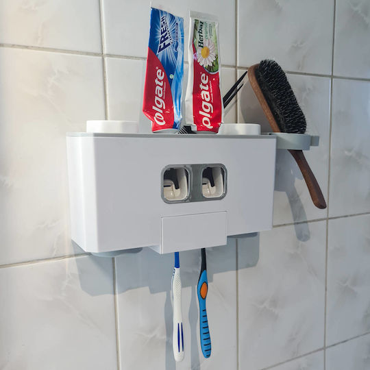 Baza de susținere a periuței de dinți Plastic Albă 6426390688064