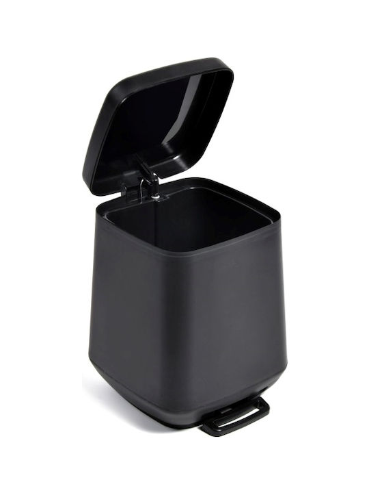 Viopsyctr Plastic Bathroom Basket Soft Close 7lt Black