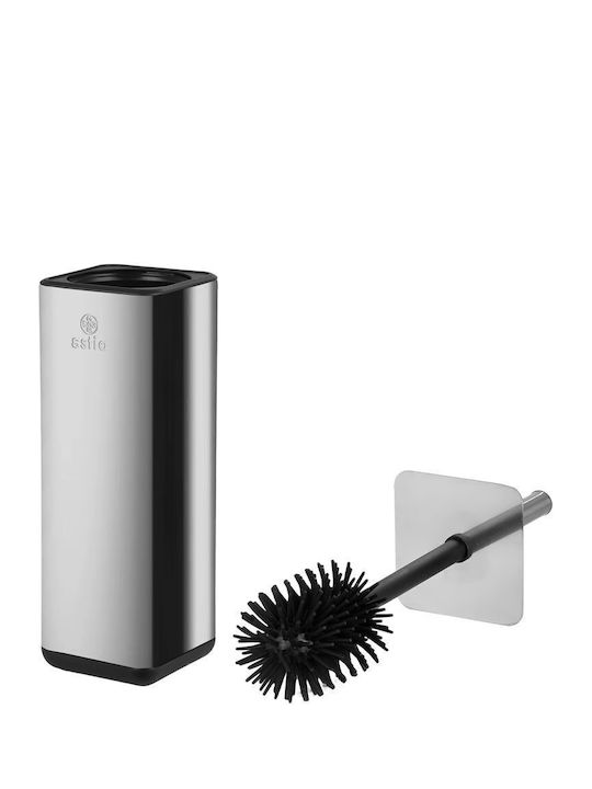 Estia Cubic Inox Toilet Brush Silver