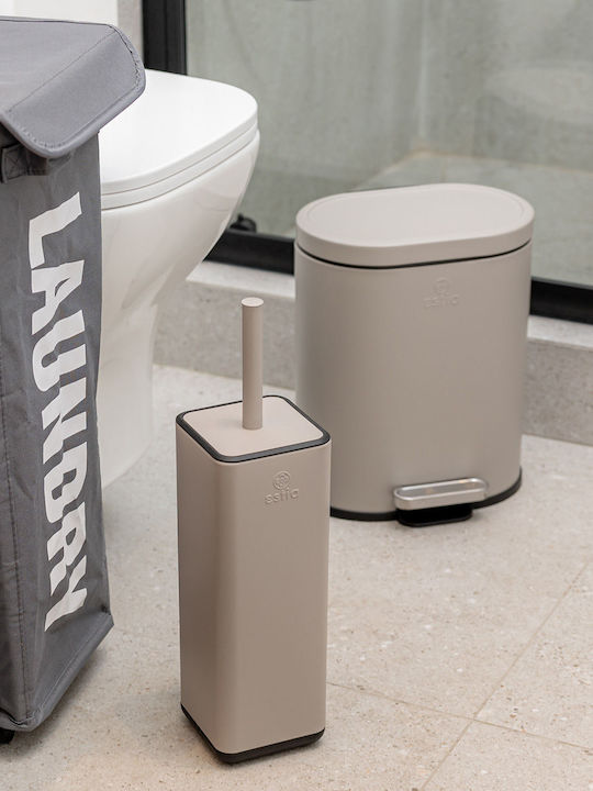 Ovoid 02-21450 Metallic Bathroom Bin Soft Close 6lt Brown