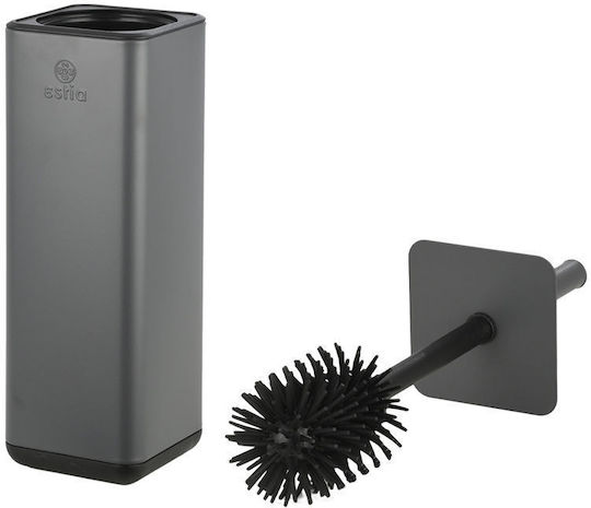 Estia Cubic Metallisch Badezimmer Toilettenbürste Gray
