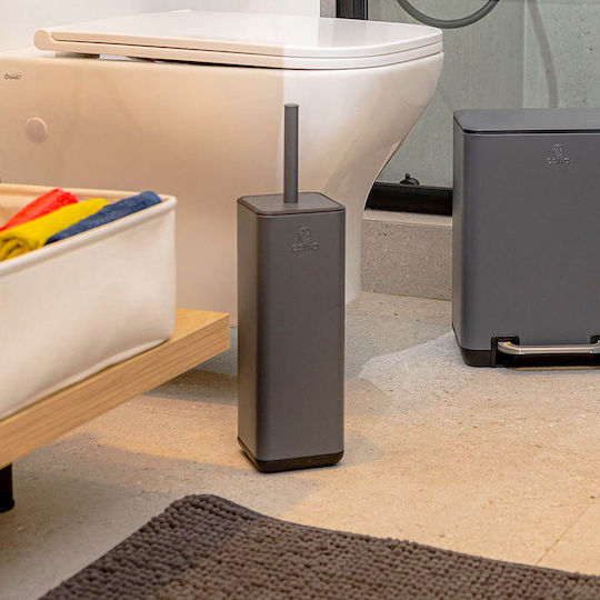Estia Cubic Metallisch Badezimmer Toilettenbürste Gray