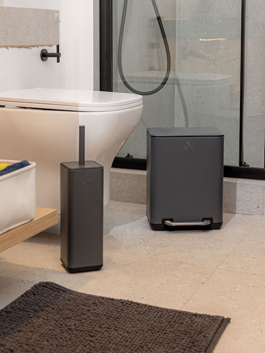 Estia Bathroom Trash Can Cubic Soft Close 6L Grey