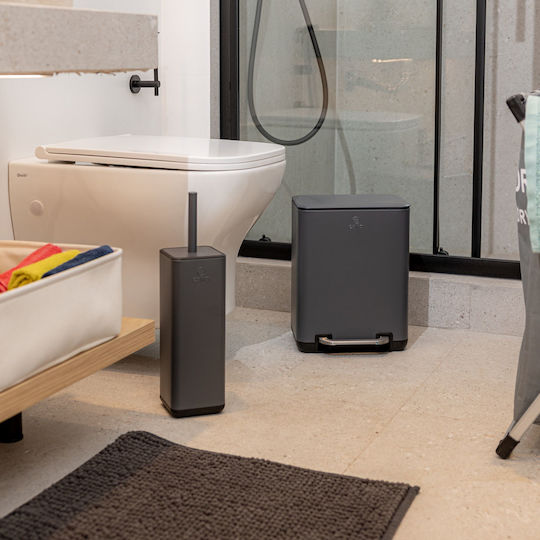 Estia Badezimmer-Mülleimer Cubic Soft Close 6L Grau