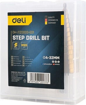 Deli Deli Σετ Κοπτικά Εξαρτήματα HSS για Μέταλλο 3τμχ