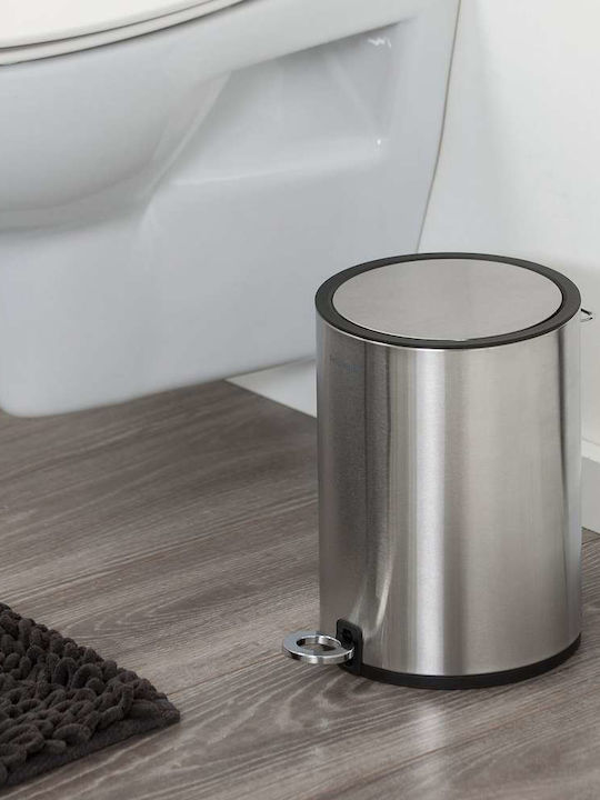 Geesa 362412404-110 Inox Καλαθάκι Μπάνιου 3lt Ασημί