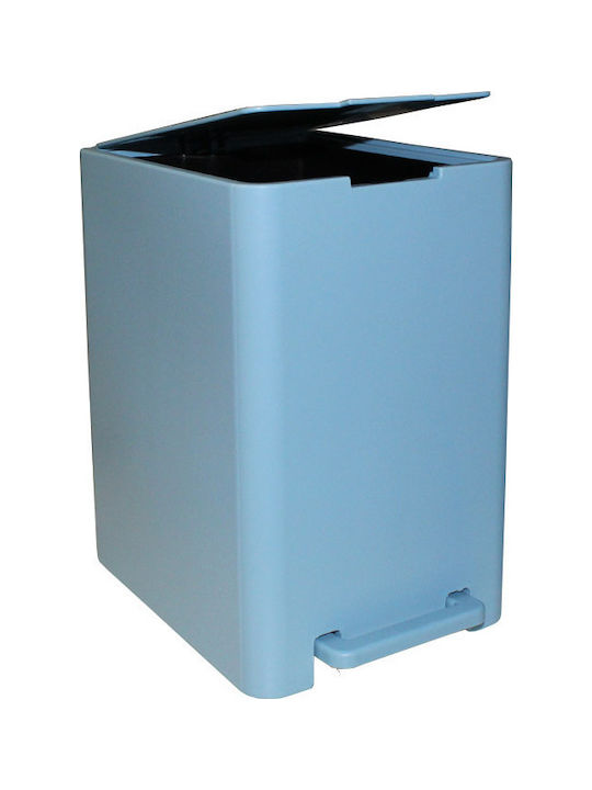 Viomes Plastic Bathroom Basket Soft Close 7lt Light Blue