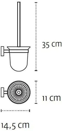 Karag Moderno Inox Toilet Brush Satin