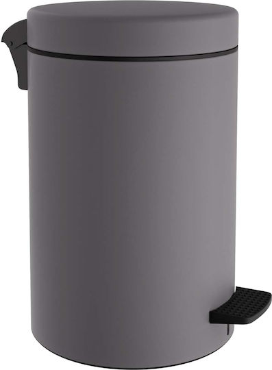 Pam & Co Inox Bathroom Basket Soft Close 12lt Silver