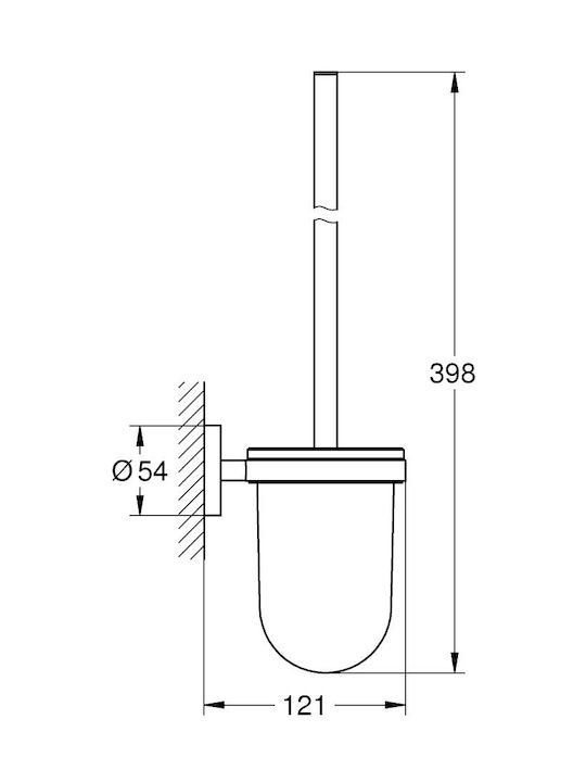 Grohe New Essentials Metallisch Badezimmer Toilettenbürste Warm Sunset
