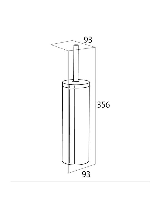 Geesa Tiger 3074-110 Inox Coș de gunoi pentru baie Argintiu