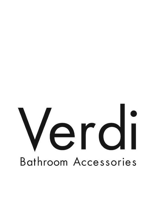 Verdi Metallic Toilet Brush White Matt