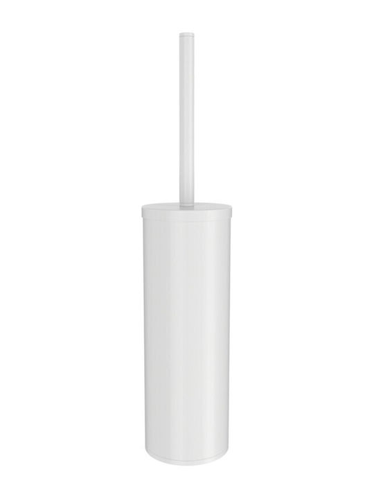 Verdi Metallic Toilet Brush White Matt