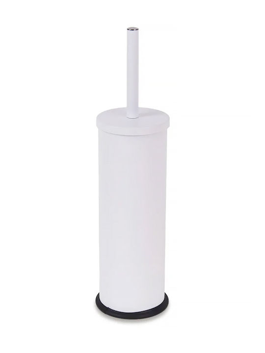 Dimitracas Metallic Toilet Brush White
