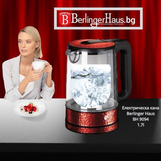 Berlinger Haus Βραστήρας 1.7lt 2200W Κόκκινος