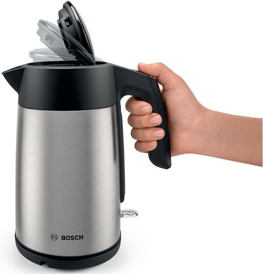 Bosch Kettle 1.7lt 2400W Inox-Black