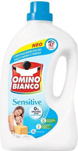 Omino Bianco Υγρό Απορρυπαντικό για Ευαίσθητα Ρούχα 1.88lt (47 Μεζούρες)