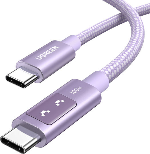 Ugreen USB 2.0 Cable USB-C male - USB-C 100W PD Μωβ 2m 340583