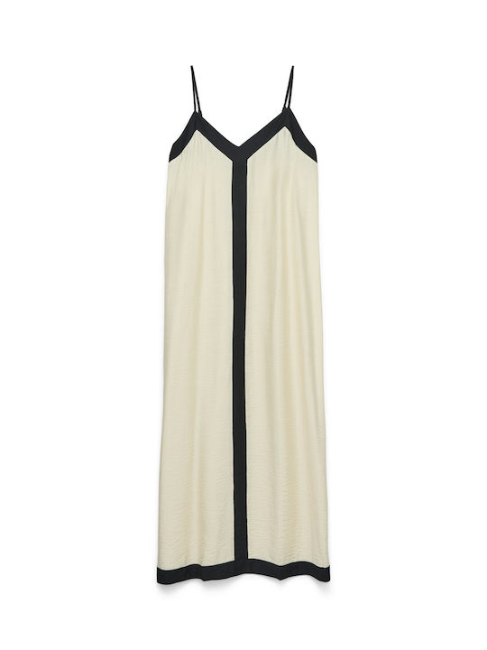 Summer Maxi Evening Open Back Ecru Dress