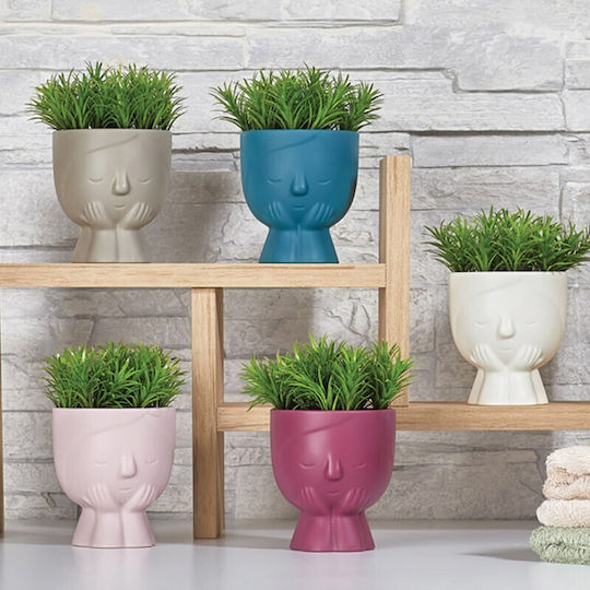 Künstliche Pflanze im Töpfchen 13cm (Verschiedene Farben) Viosarp