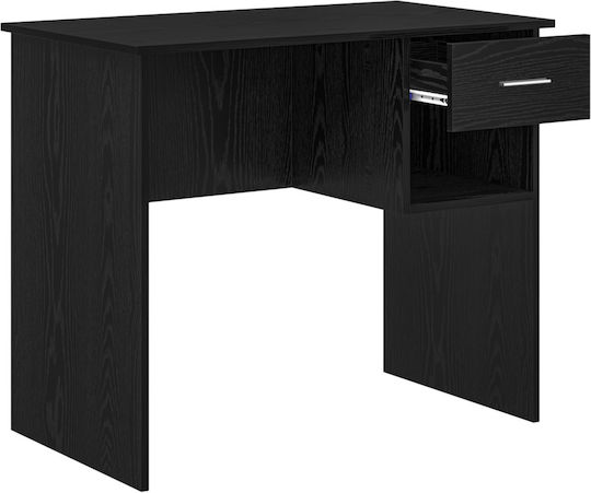 Γραφείο Ξύλινο Μαύρης Δρυς 90x49.5x75εκ.