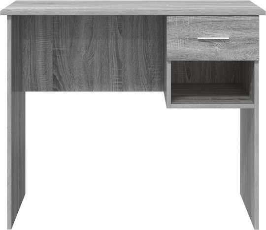 Birou Din Lemn Gri Sonoma 90x49,5x75cm