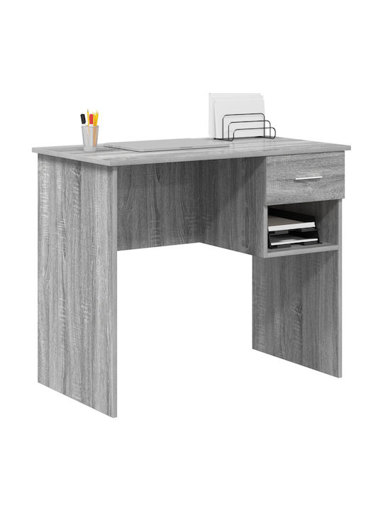 Γραφείο Ξύλινο Γκρι Sonoma 90x49.5x75εκ.