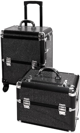Foxy Cosmetic Case Wheeled Black H77xW36xD25cm