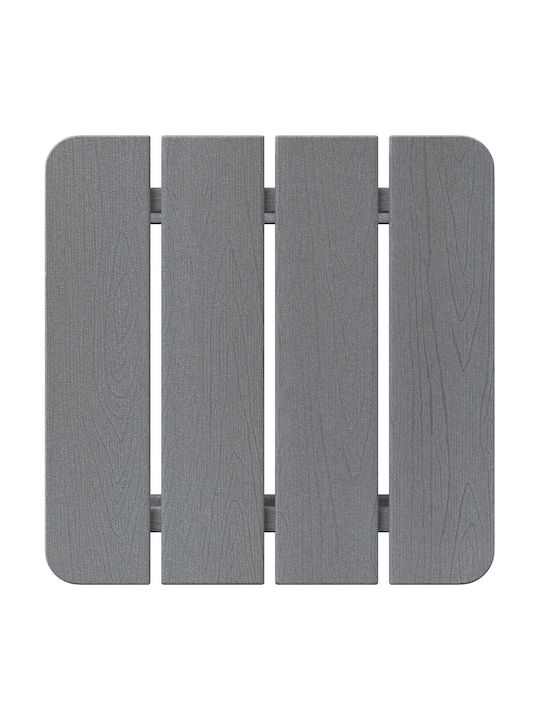 Sitting Room Outdoor Plastic Table Gray 38x38x45cm