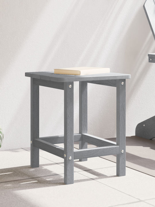 Sitting Room Outdoor Plastic Table Gray 38x38x45cm