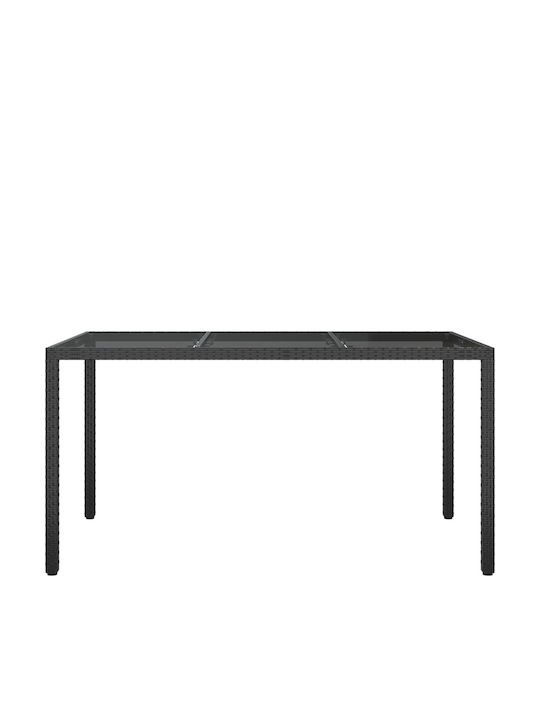 Tisch Stabil Black 150x90x75cm