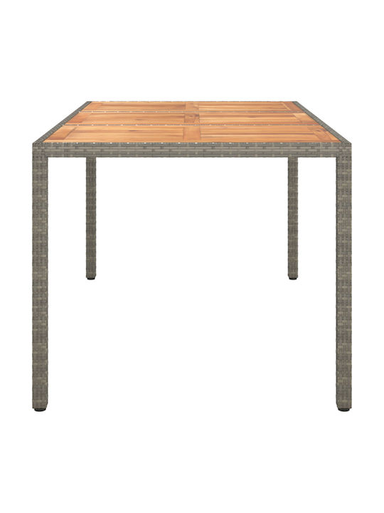 Masă De Exterior Gri 150x90x75cm