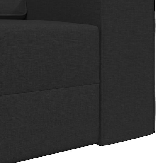 Ecksofa Schlafsofa Schwarz 245x150x60,5 cm