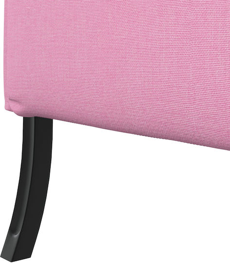 Ecksofa mit Umkehrbarer Winkel Rosa 109x56x121cm
